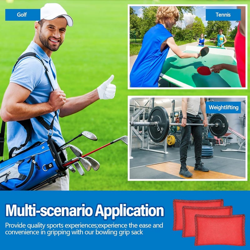 Simgoing Bowling Rosin Grip Bag Bowling Accessories Kit Grip Sack Powder Bag for Drying Hand for Golf Tennis Lifting Rock Climbing Gymnastics - Image 5